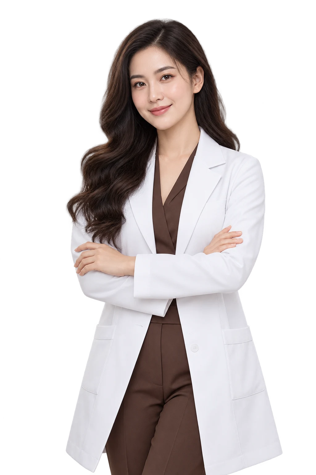 BS. Nguyễn Minh Anh trong áo blouse trắng